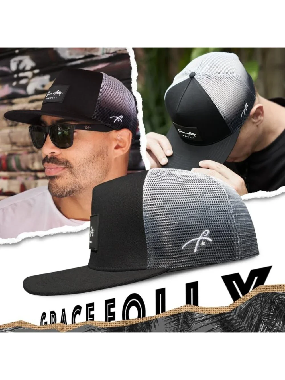 Unisex Snapback Trucker Hat - Stylish Mesh Cap for Outdoor Adventures & Casual